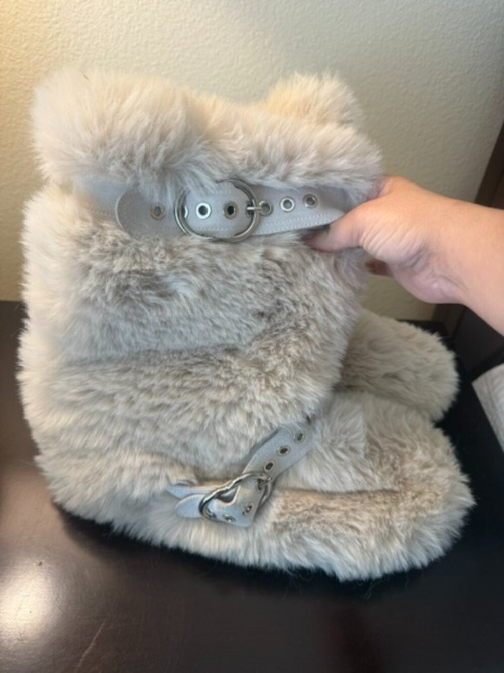 Jeffrey Campbell Fluffed Up Faux Fur Bootie